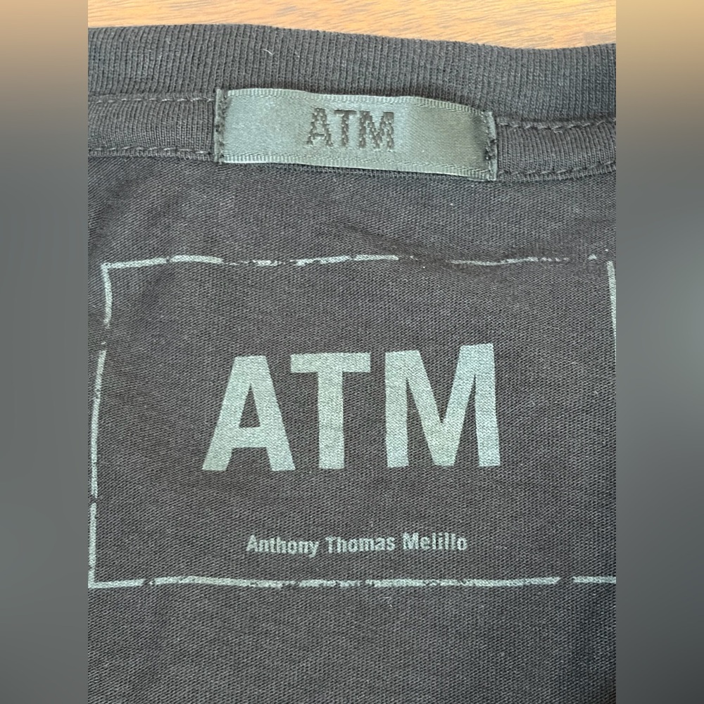 ATM Anthony Thomas Melillo Black Ruffle Sleeve Pullover Shirt Top Blouse Org Tag - Picture 10 of 15